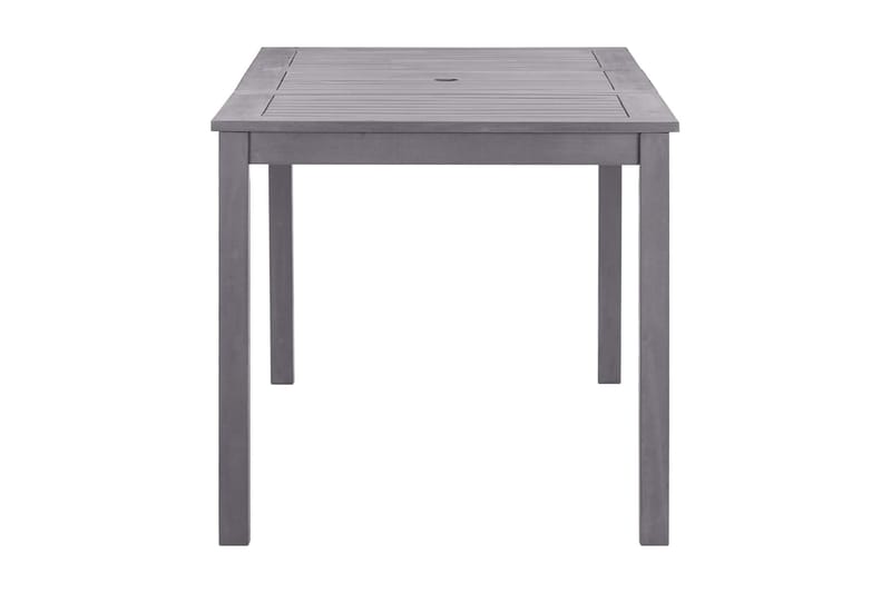 Trädgårdsbord grå 140x80x74 cm massivt akaciaträ - Grå - Utemöbler - Utebord & trädgårdsbord - Matbord utomhus