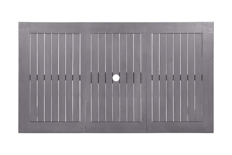 Trädgårdsbord grå 140x80x74 cm massivt akaciaträ - Grå - Utemöbler - Utebord & trädgårdsbord - Matbord utomhus