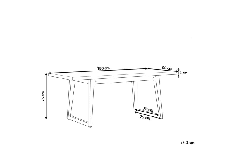 Trädgårdsbord grå 180 x 90 cm ORIA - Grå - Utemöbler - Utebord & trädgårdsbord - Matbord utomhus