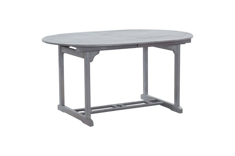 Trädgårdsbord grå 200x100x74 cm massivt akaciaträ - Grå - Matbord utomhus