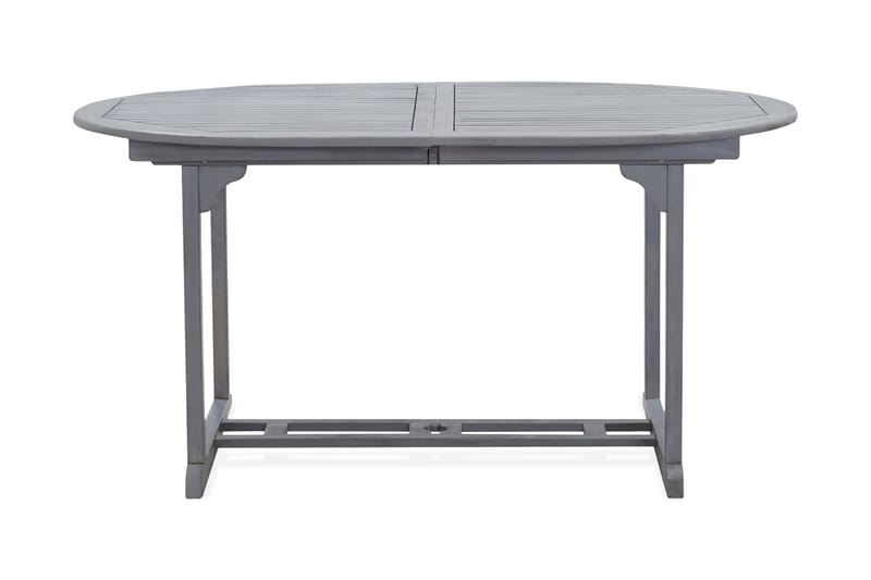Trädgårdsbord grå 200x100x74 cm massivt akaciaträ - Grå - Utemöbler - Utebord & trädgårdsbord - Matbord utomhus