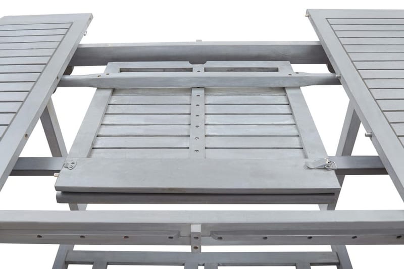 Trädgårdsbord grå 200x100x74 cm massivt akaciaträ - Grå - Utemöbler - Utebord & trädgårdsbord - Matbord utomhus