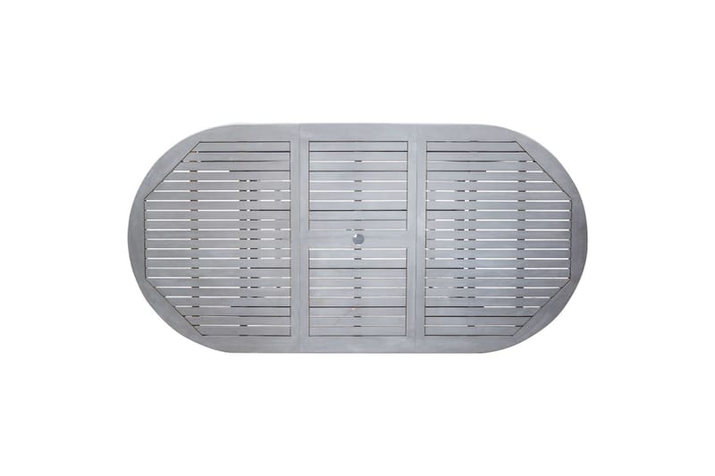 Trädgårdsbord grå 200x100x74 cm massivt akaciaträ - Grå - Utemöbler - Utebord & trädgårdsbord - Matbord utomhus