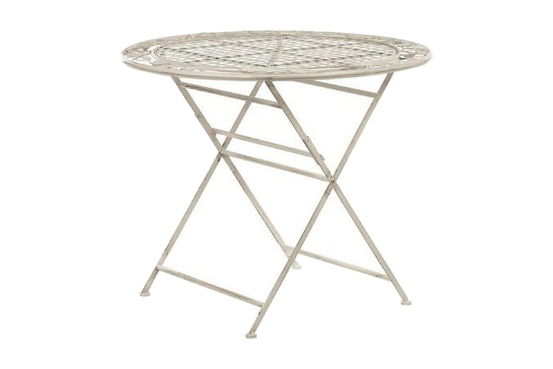 Trädgårdsbord krämvit BIVIO, Vit