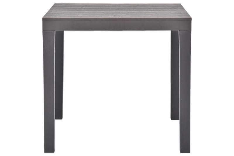 Trädgårdsbord mocca 78x78x72 cm plast - Grå - Utemöbler - Utebord & trädgårdsbord - Matbord utomhus