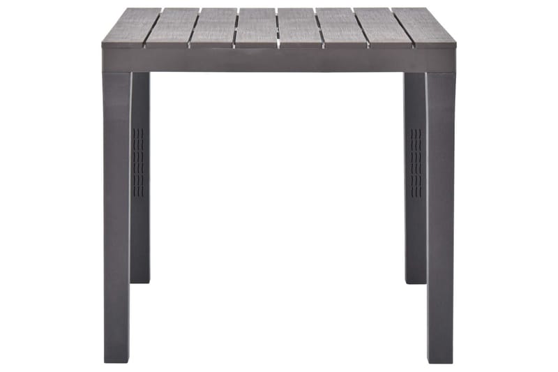 Trädgårdsbord mocca 78x78x72 cm plast - Grå - Utemöbler - Utebord & trädgårdsbord - Matbord utomhus