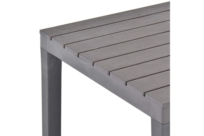 Trädgårdsbord mocca 78x78x72 cm plast - Grå - Utemöbler - Utebord & trädgårdsbord - Matbord utomhus