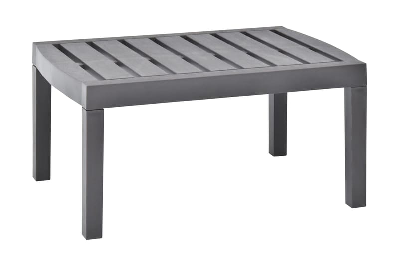 Trädgårdsbord mocka 78x55x38 cm plast - Grå - Utemöbler - Utebord & trädgårdsbord - Matbord utomhus