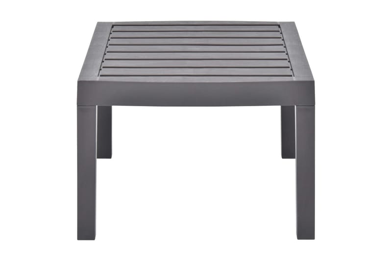 Trädgårdsbord mocka 78x55x38 cm plast - Grå - Utemöbler - Utebord & trädgårdsbord - Matbord utomhus