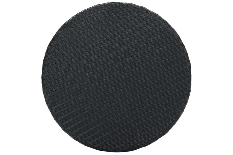 Trädgårdsbord och Utebord 60,5 cm Konstrotting - Svart - Utemöbler - Utebord & trädgårdsbord - Cafebord