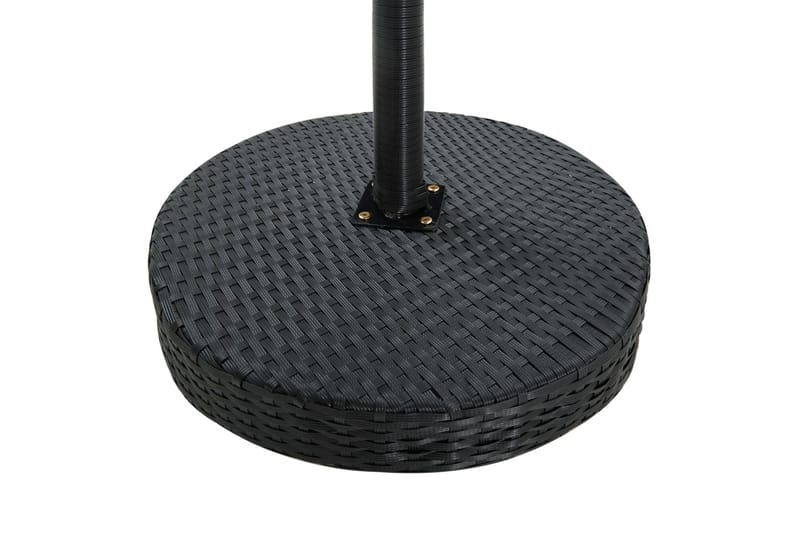 Trädgårdsbord och Utebord 60,5 cm Konstrotting - Svart - Utemöbler - Utebord & trädgårdsbord - Cafebord