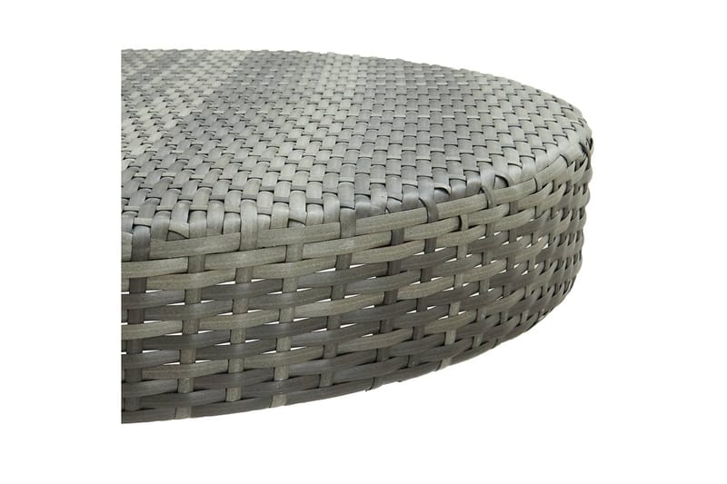 Trädgårdsbord och Utebord 75,5 cm Konstrotting - Grå - Utemöbler - Utebord & trädgårdsbord - Matbord utomhus