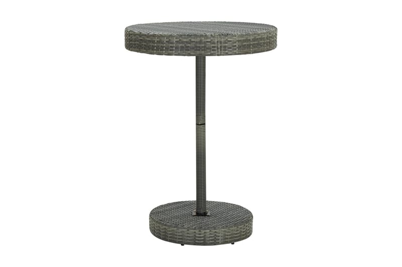 Trädgårdsbord och Utebord 75,5 cm Konstrotting - Grå - Utemöbler - Utebord & trädgårdsbord - Matbord utomhus