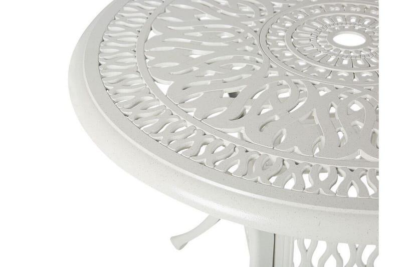 Trädgårdsbord rund 90 cm vit ANCONA - Vit - Utemöbler - Utebord & trädgårdsbord - Matbord utomhus