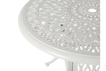 Trädgårdsbord rund 90 cm vit ANCONA - Vit - Utemöbler - Utebord & trädgårdsbord - Matbord utomhus