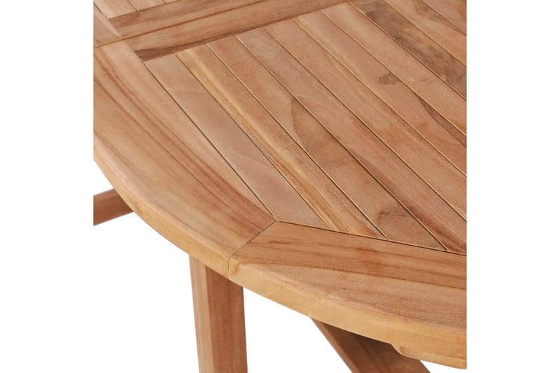 Trädgårdsbord utdragbart (110-160)x80x75cm massiv teak - Brun - Matbord utomhus