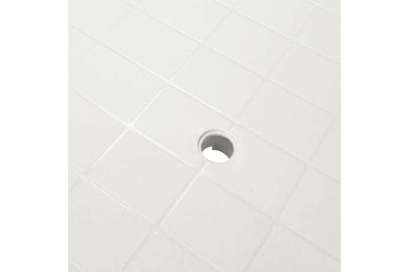 Trädgårdsbord vit 101x68x72 cm plast - Vit - Utemöbler - Utebord & trädgårdsbord - Matbord utomhus