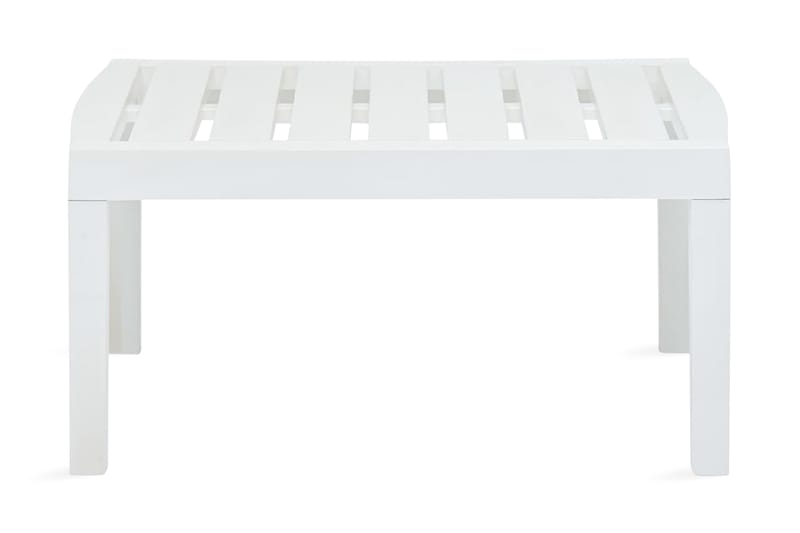 Trädgårdsbord vit 78x55x38 cm plast - Vit - Utemöbler - Utebord & trädgårdsbord - Matbord utomhus