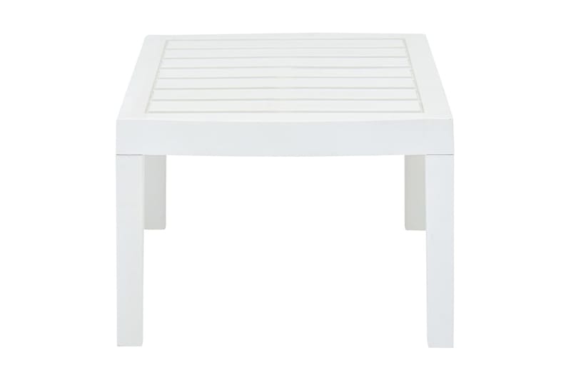 Trädgårdsbord vit 78x55x38 cm plast - Vit - Utemöbler - Utebord & trädgårdsbord - Matbord utomhus