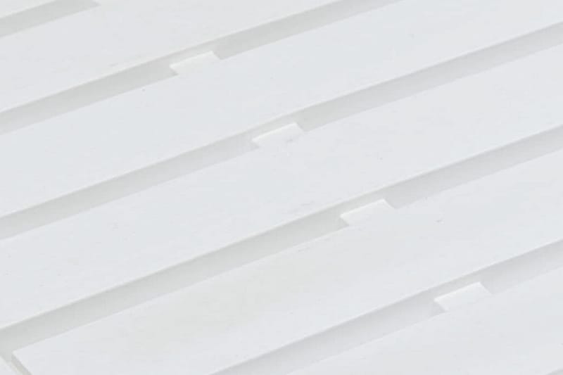 Trädgårdsbord vit 78x55x38 cm plast - Vit - Utemöbler - Utebord & trädgårdsbord - Matbord utomhus