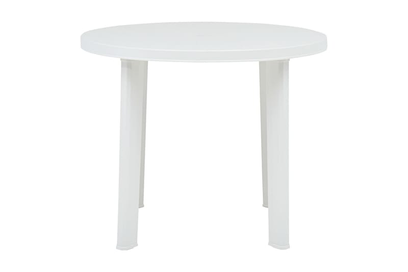 Trädgårdsbord vit 89 cm plast - Vit - Utemöbler - Utebord & trädgårdsbord - Matbord utomhus