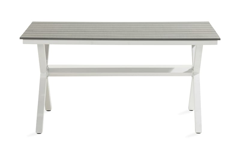 Tunis Kryssbord 150x90 cm - Vit/Grå - Matbord utomhus
