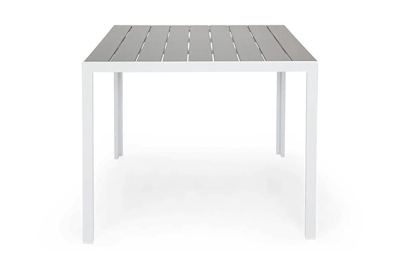 Tunis Utebord 90x90 cm – Litet Matbord Utomhus för Uteplats i Aintwood - Grå / Vit - Utemöbler - Utebord & trädgårdsbord - Matbord utomhus