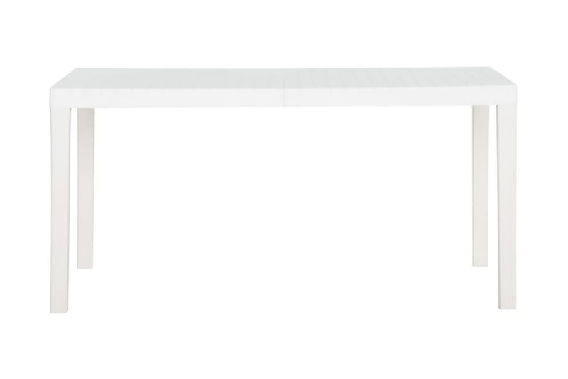 Utebord 150x90x72 cm PP vit - Vit - Utemöbler - Utebord & trädgårdsbord - Matbord utomhus