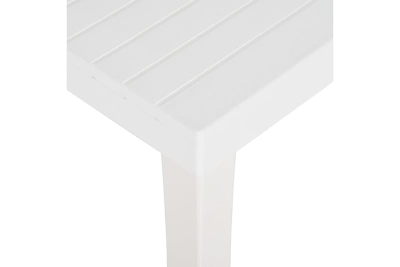 Utebord 150x90x72 cm PP vit - Vit - Utemöbler - Utebord & trädgårdsbord - Matbord utomhus