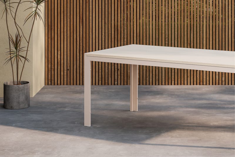 Matbord utomhus Venture Home Break Dining Table 74 X 205 X 90 - Beige / Beige Beige - Utemöbler - Utebord & trädgårdsbord - Matbord utomhus