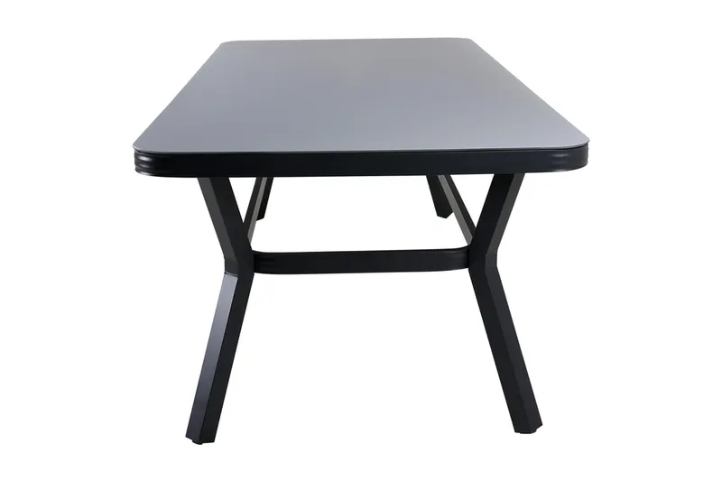 Virya Matbord Utomhus 200 cm Svart/Grå - Venture Home - Utemöbler - Utebord & trädgårdsbord - Matbord utomhus