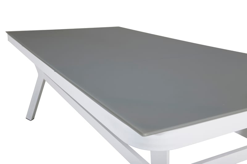 Virya Matbord Utomhus 200 cm - Vit/Grå - Utemöbler - Utebord & trädgårdsbord - Matbord utomhus
