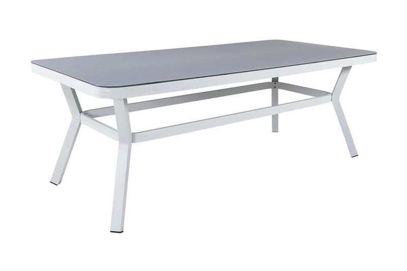 Virya Matbord Utomhus 200 cm - Vit/Grå - Utemöbler - Utebord & trädgårdsbord - Matbord utomhus