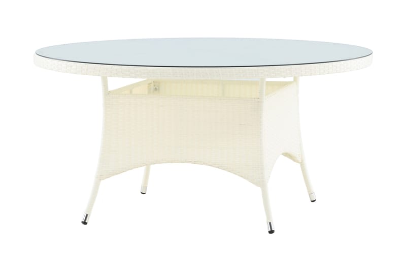 Volta Matbord Utomhus 150 Rund - Vit - Utemöbler - Utebord & trädgårdsbord - Matbord utomhus