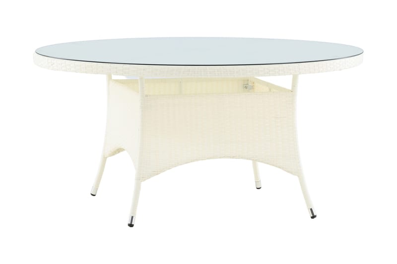 Volta Matbord Utomhus 150 Rund - Vit - Utemöbler - Utebord & trädgårdsbord - Matbord utomhus