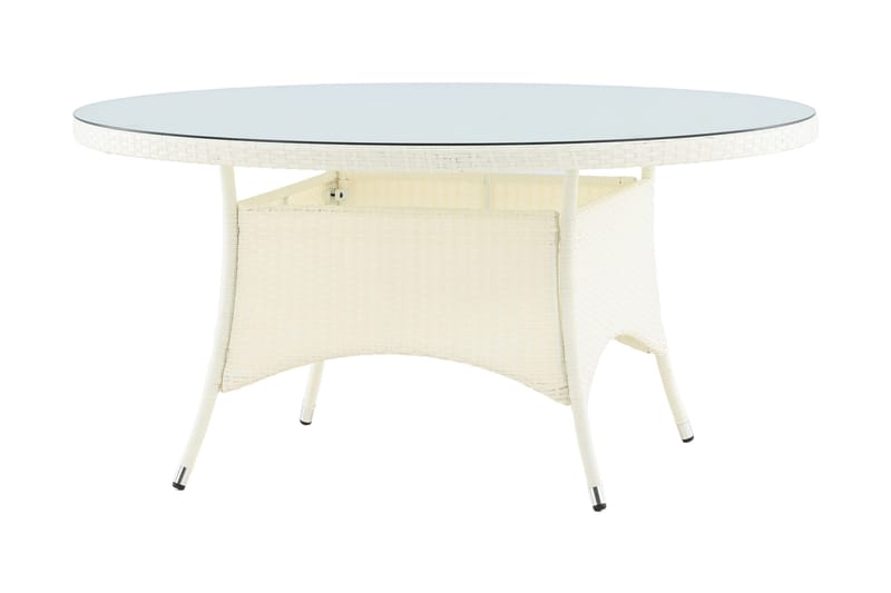 Volta Matbord Utomhus 150 Rund - Vit - Utemöbler - Utebord & trädgårdsbord - Matbord utomhus