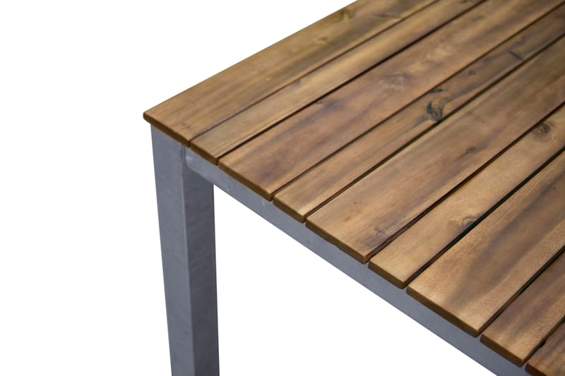 Zenia Matbord Utomhus 200 cm - Silver/Brun - Utemöbler - Utebord & trädgårdsbord - Matbord utomhus
