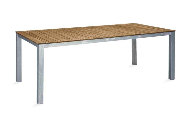 Zenia Matbord Utomhus 200 cm - Silver/Brun - Utemöbler - Utebord & trädgårdsbord - Matbord utomhus