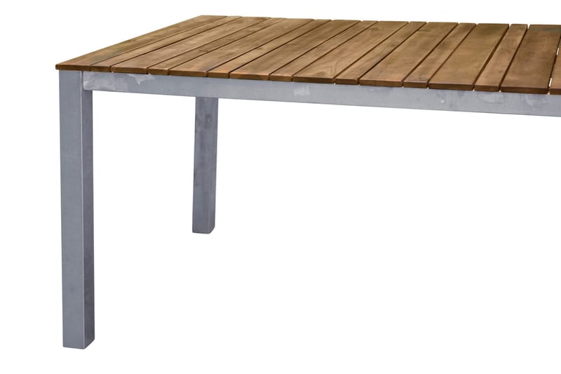 Zenia Matbord Utomhus 200 cm - Silver/Brun - Utemöbler - Utebord & trädgårdsbord - Matbord utomhus