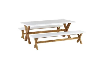 Matsalsset Olbia med bänkar 6-Sits - 6-Sits - Utemöbler - Utegrupp - Matgrupp utomhus