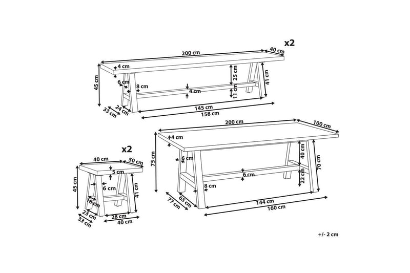 Matsalsset Tonnare 8-Sits - 8-Sits - Utemöbler - Utebord & trädgårdsbord - Matbord utomhus