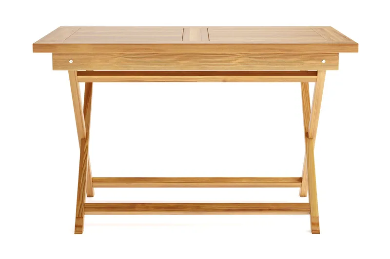 Menorca Litet Rektangulärt Matbord i trä Utomhus 80x120 cm - Trä/Natur - Utemöbler - Utebord & trädgårdsbord - Matbord utomhus