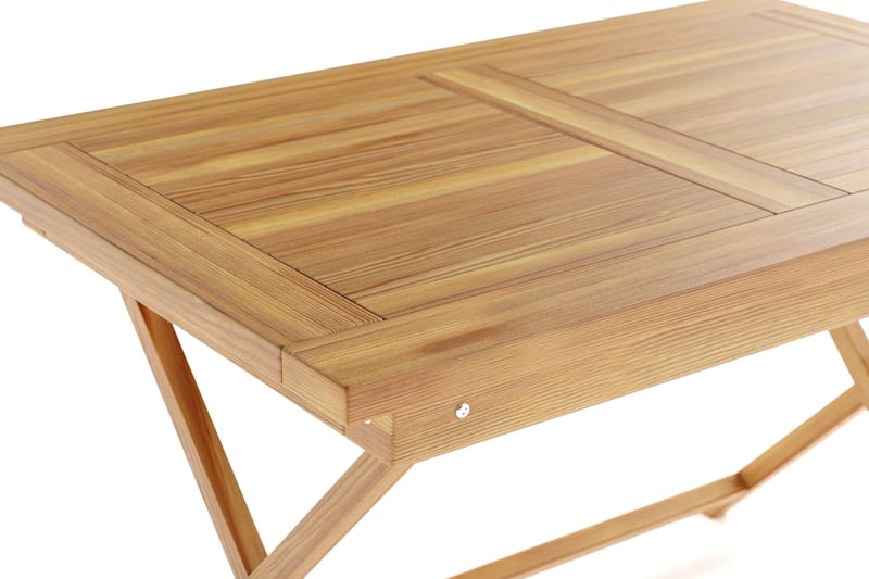 Menorca Litet Rektangulärt Matbord i trä Utomhus 80x120 cm - Trä/Natur - Utemöbler - Utebord & trädgårdsbord - Matbord utomhus