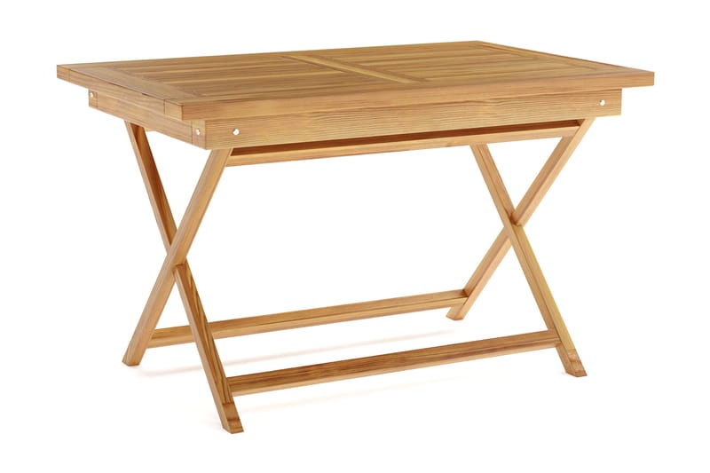 Menorca Litet Rektangulärt Matbord i trä Utomhus 80x120 cm - Trä/Natur - Utemöbler - Utebord & trädgårdsbord - Matbord utomhus