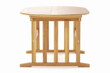 Menorca Ovalt Förlängningbart Matbord i trä Utomhus 90x150 cm - Teak / Natur - Utemöbler - Utebord & trädgårdsbord - Matbord utomhus