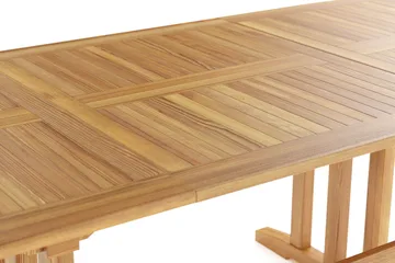 Menorca Stort Ovalt Förlängningbart Matbord i trä Utomhus 100x180 cm - Teak / Natur - Utemöbler - Utebord & trädgårdsbord - Matbord utomhus