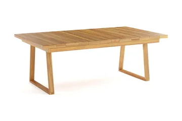 Menorca Stort Rektangulärt Matbord i trä Utomhus 100x180 cm - Teak / Natur - Utemöbler - Utebord & trädgårdsbord - Matbord utomhus