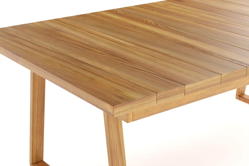 Menorca Stort Rektangulärt Matbord i trä Utomhus 100x180 cm - Trä/Natur - Utemöbler - Utebord & trädgårdsbord - Matbord utomhus
