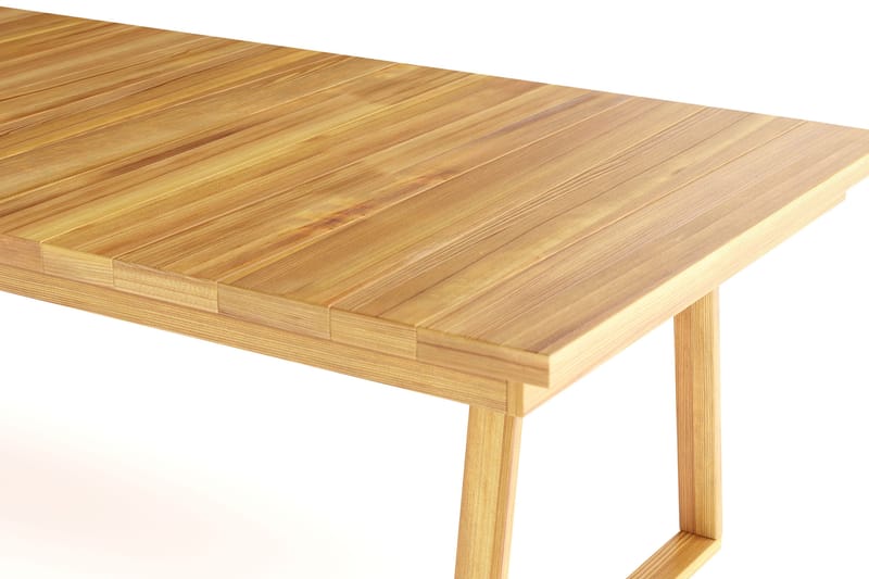 Menorca Stort Rektangulärt Matbord i trä Utomhus 100x240 cm - Teak / Natur - Utemöbler - Utebord & trädgårdsbord - Matbord utomhus