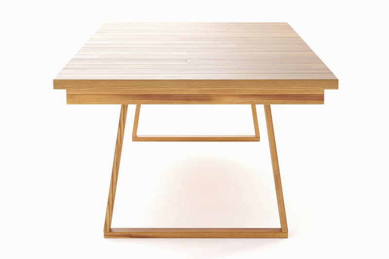 Menorca Stort Rektangulärt Matbord i trä Utomhus 100x240 cm - Teak / Natur - Utemöbler - Utebord & trädgårdsbord - Matbord utomhus